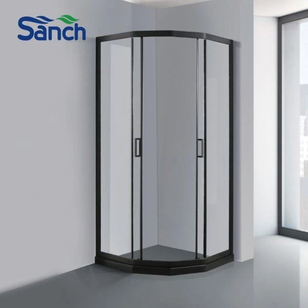New Quadrant Pivot Shower Enclosure Glass Door Corner Entry Cubicle Without Tray